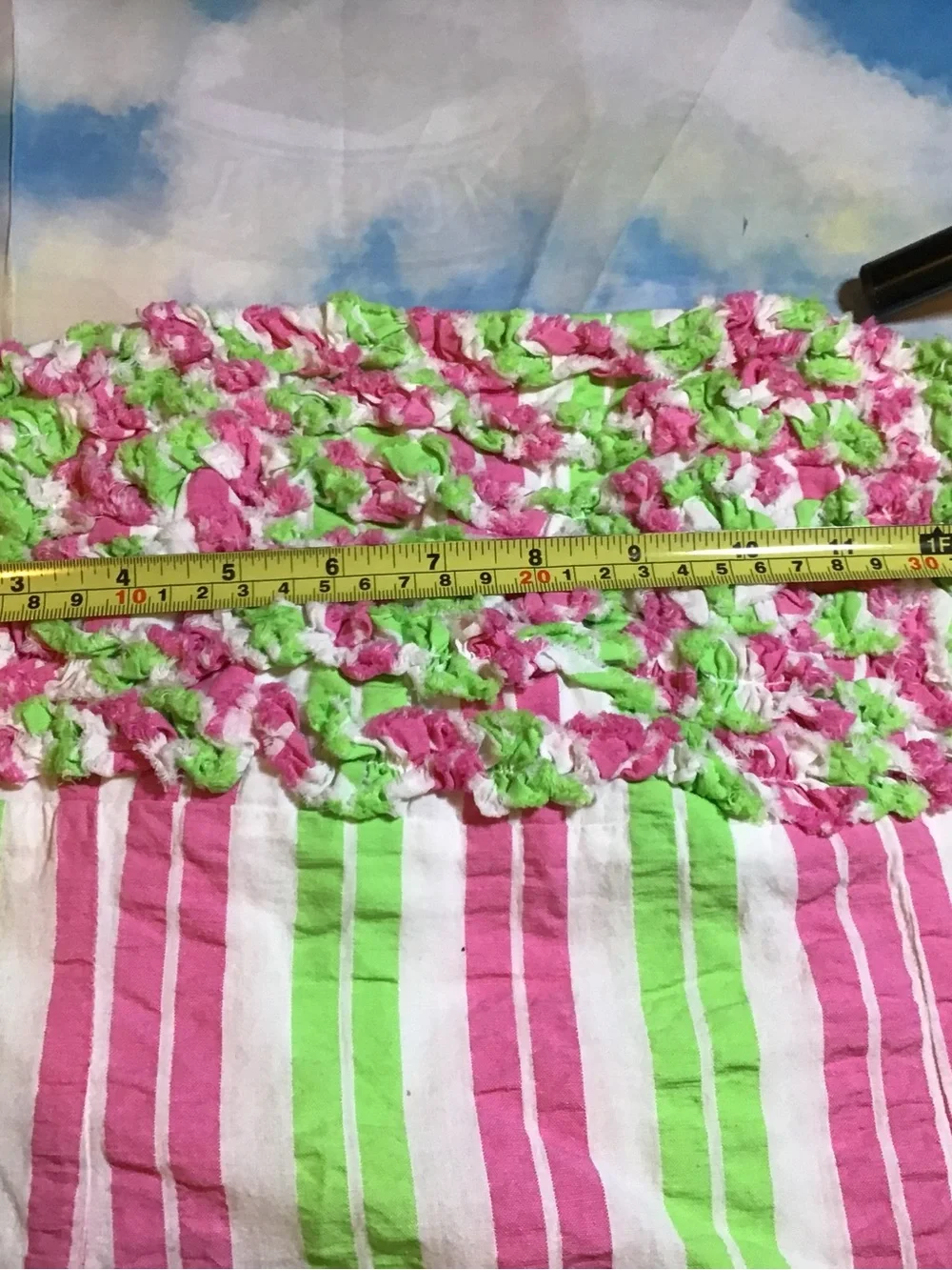 Lilly Pulitzer strapless  mini dress vibrant pink and green woman - Picture 5 of 7